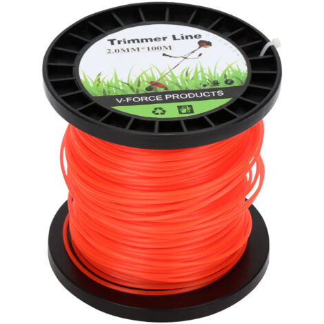 SWANEW Fil de coupe en nylon 100m 2,7 mm Orange Fil rond Pentacle (1/5)