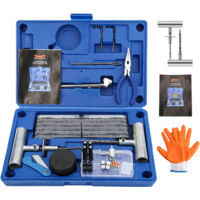 Swanew – Kit de réparation de pneus 73PCS – Outils ergonomiques pour pneus sans chambre à air – Durable et portable – Compatible voitures, motos, quads