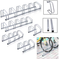 Einfeben – Râtelier à vélos en acier galvanisé pour 4 vélos – Fixation au sol – Antirouille – Dimensions 101x32x26cm – Pour pneus jusqu'à 55mm