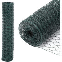 Swanew – Grillage rigide 50cm x 10m en métal galvanisé – Maille hexagonale 27mm – Pour enclos animaux et protection plantes