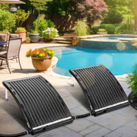 Vingo – Chauffage solaire piscine hors sol 110x65 cm – Augmente température jusqu'à 11°C en 1 jour – Pieds réglables pour exposition optimale