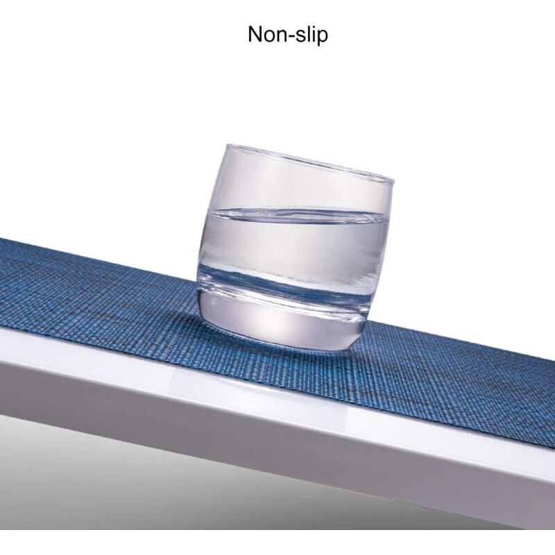 Lot De 6 Sets De Table En Vinyle Tissé - Isolation De La Chaleur - Résistant Aux Taches - Décoration De Table De Cuisine Et De Salle à Manger, Polyester Vinyle Bois