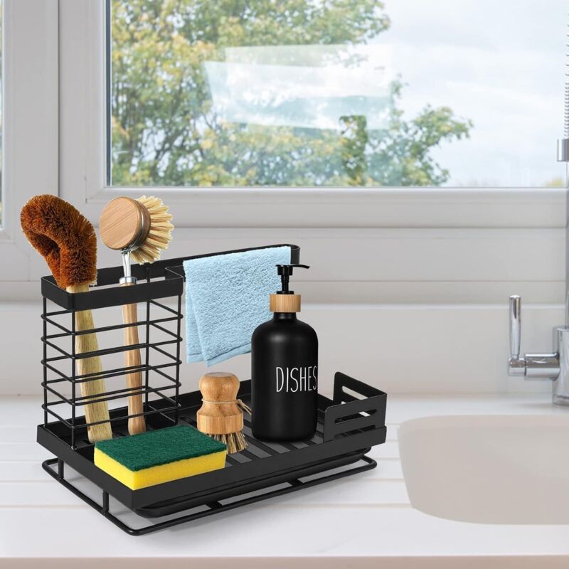 8 Pièces Porte Éponge, Porte Éponges Auto Adhésifs, Sans Poinçonnage