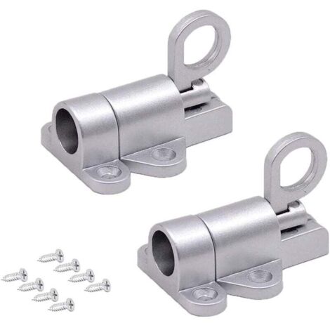 Sunxury – Verrou automatique en aluminium – 20 pièces – Loquet à ressort pour portes de balcon et fenêtres – Haute sécurité et installation facile