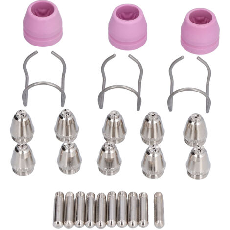 Kit de consommables pour torche de découpe Plasma, 26 pièces, pointe de Contact d'électrode, buse en céramique pour AG60 SG55 (1/5)