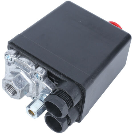 SUNXURY Vanne de commande de pressostat de compresseur d'air monotrou 0.51.2MPa (72.5175psi) 220V G1/4" (1/5)