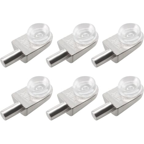 20pcs Taquets étagère mural support d'étagère en verre en alliage de zinc ventouse (1/5)
