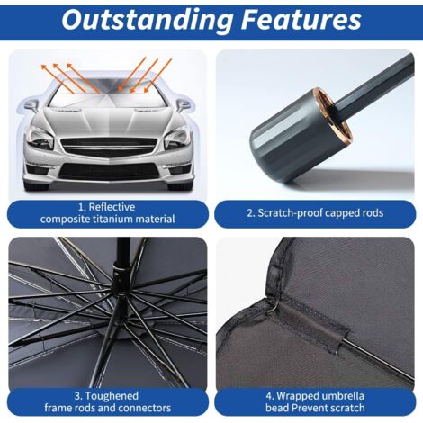 Parapluie Pare Soleil Voiture Pour Renault Megane CC Convertible(2010-2015), Voiture Du Pare-Brise De La Voiture Soleil, La Voiture Du Véhicule à La Protection De L'isolation De La Chaleur Froide