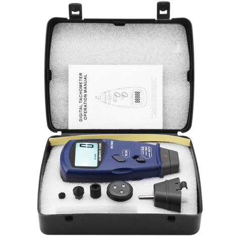 SUNXURY SM6236E Tachymètre Laser/Contact 5 chiffres 18 mm Testeur de compteur de rotation de tachymètre numérique LCD (1/5)