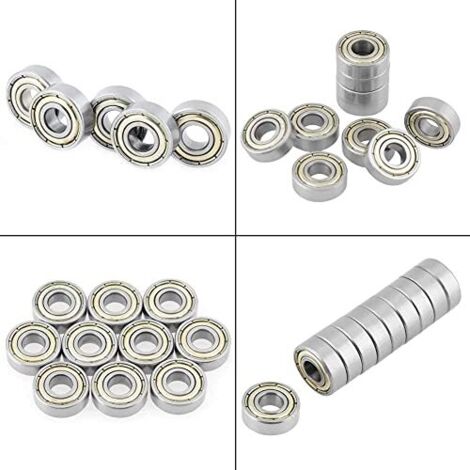 SUNXURY 10 pcs 696ZZ Roulement à Billes en Acier Inoxydable 6 x 15 x 5 mm 440C (1/5)