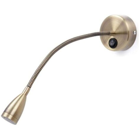 Applique murale LED 13W blanc chaud – Finition bronze – 200 lumens – Pour espaces confinés – Interrupteur intégré (1/5)