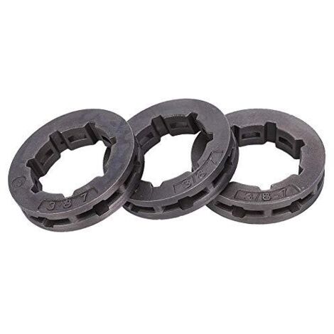 3pcs 3/8in 7T Pignon de TronçOnneuse, 68210 Pignon de Jante d'EntraîNement de ChaîNe, PièCes de Rechange de TronçOnneuse pour 030 031 032 038 041 044 046 064066 MS361 MS362 MS440 (1/5)