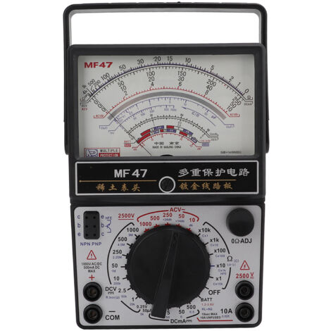 Multimètre de Type pointeur magnétique interne MF47, multimètre analogique de haute précision, voltmètre pour l'industrie (1/5)