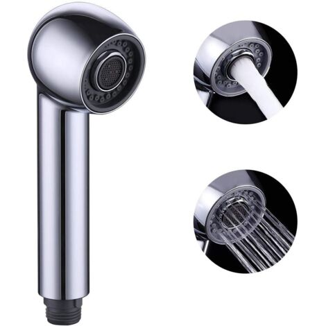 Pommeau de Rechange Pour Lave-vaisselle, 2 Types de Jets, Pommeau de Douche de Rechange Pour Robinet de Cuisine, Raccord d'évier, Douchette Universelle G1/2 Chromée (1/5)