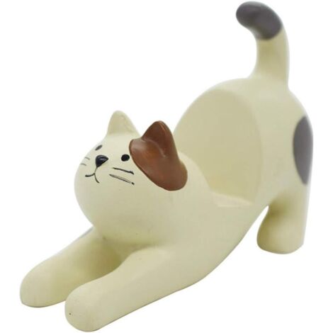 Support Telephone Décoratif Portable 3D Dessin Animé Mobile Bureau Mini Bureau Support Durable Chat Forme Support De Téléphone Paresseux Support (1/5)