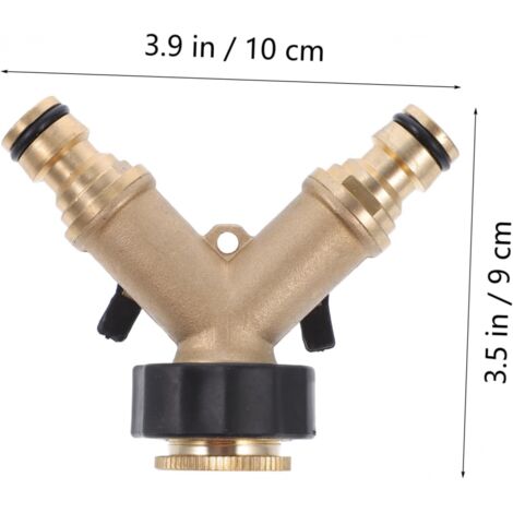 Connecteur Séparateur D'eau Pour Robinet - Métal/plastique, Argent, Inverseur De Distributeur