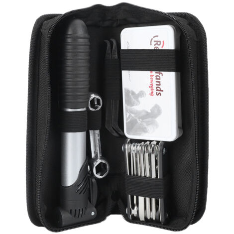 Kit Réparation Pneu Vélo – Mini Pompe + Patchs Sans Colle + Outils – Sesamegate