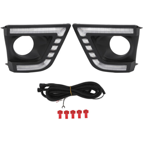 pièces pare-chocs avant LED feux de jour 12V remplacement pour Corolla 2014 2015 2016 DRL (1/5)