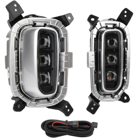 2 pièces feux de jour jaune blanc double couleur LED adaptés pour KIA Seltos KX3 19-20 (1/5)
