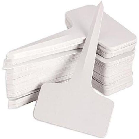 100 Etiquette pour plante de type T pour plantes de 6 x 10 cm
