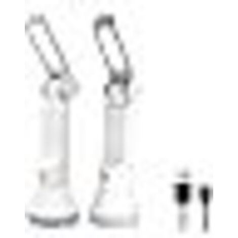 Lampe de poche portable, 2 pièces lampe de poche rechargeable à LED à haute luminosité pour le camping, lampe de bureau pliante d'urgence avec 3 modes d'éclairage, projecteur portatif extérieur (1/5)