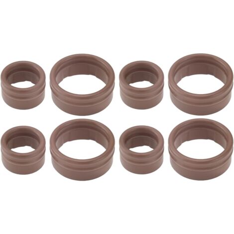 8 Pièces Kit de Joints de Climatisation Joint Torique D'étanchéité Joint de Compresseur Diamètre Intérieur 10,6 Mm/17 Mm Compatible avec Renault Grand Scenic II/Megane II OEM 7701208148