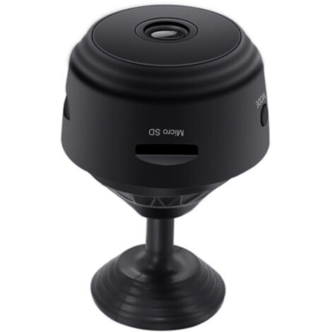 Caméra de surveillance interieur / exterieur A9 1080P Camera sans fil Vision nocturne Detection de mouvement Camera de securite a domicile grand angle a 150 degres (Noir), modele: Noir