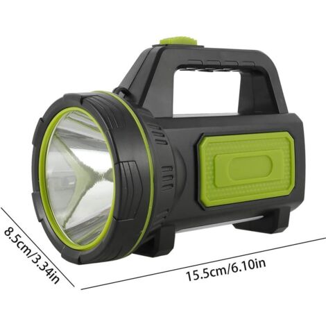 Lampe Torche LED Haute Puissance - Rechargeable USB - Portable - Étanche - Neuf