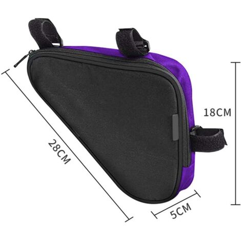 Cadre de sac de vélo (étanche) sac triangle de vélo sac de tube avant sac de cadre de vélo pour cyclisme alpinisme camping trekking (1/4)