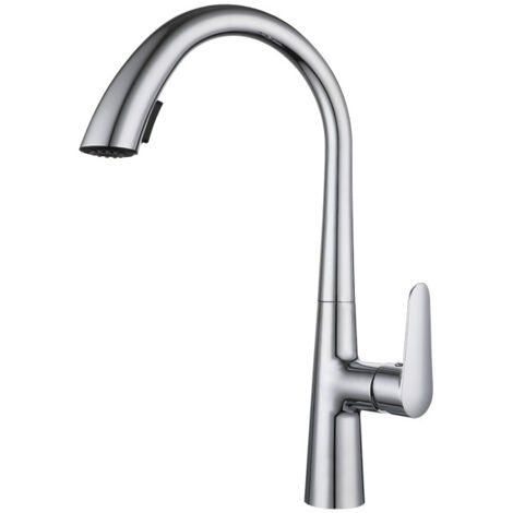 Avec douchette extractible, mitigeur lavabo avec 2 modes de débit au choix, mitigeur lavabo, aérateur, cartouche céramique, galvanique (1/3)