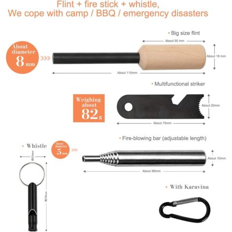 Firesteel XL – Meilleur Allume-Feu de Survie pour 15 000 Feux