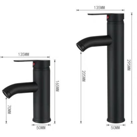 Mitigeur De Cuisine Noir Mat Aquamarin - Bec Extractible - 1 Trou - Neuf