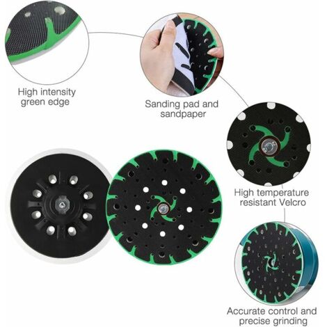 30 Disques Abrasifs 150mm Grain 120 - Tampons Ponçage Pour Ponceuse Excentrique 6 Trous - Kit Ponçage Bois Métal