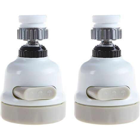 2 Pcs Tête Mobile Ajustable pour Robinet Tête de Robinet Mobile 360 Degrés Économie d'eau Anti Splash Filtre Réglable Aérateur Diffuseur Pulvérisateur (1/5)