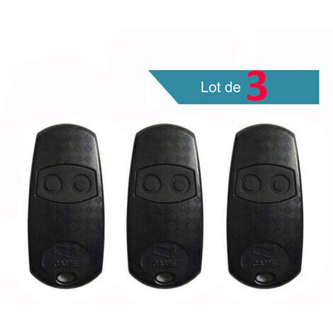 Telecommande d'origine Came TOP432EV 3 pieces. Frequence de code fixe 433,92 MHz