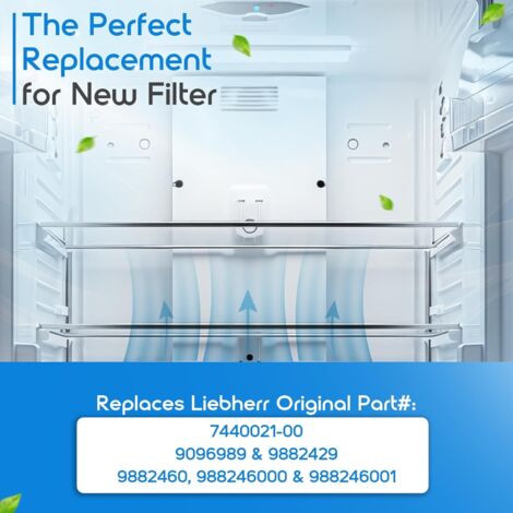 Filtro De Carbón Activo FreshAir Para Frigoríficos Y Combis Liebherr - Elimina Olores, Recambio 9882460, 9096989...