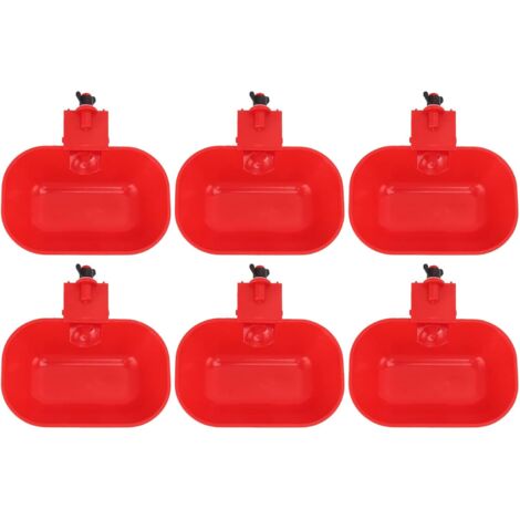 6 PCS Abreuvoirs Automatiques pour Volaille, Grand Abreuvoir ABS épaississant, Abreuvoir Automatique pour Poulet, Chien, Canard G1/8 Filetage Male (1/5)