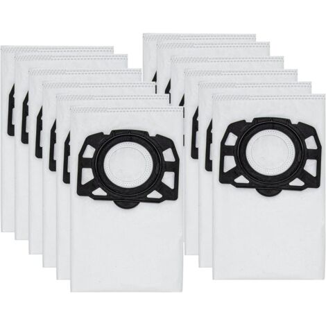 [JAMAIS UTILISÉ]Lot de 12 Sacs de KFI 487 Filtre Sacs d'aspirateur accessoire pour Karcher WD4,WD5,WD6,MV4,MV5,MV6,WD4.000 ... WD5.999,2.863-006.0 (1/4)