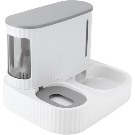 [JAMAIS UTILISÉ]Distributeur Automatique de Nourriture, 2 en 1 mangeoire pour Chien résistant à l'usure, Gamelles pour Chats, matériau sr, Distributeur de Croquettes et Eau pour Chat et Chien (1/5)