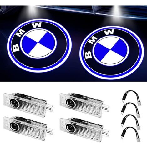 [JAMAIS UTILISÉ](Lot de 4) Lumières de porte de voiture Logo Projecteur Welcome Lights Compatible avec BMW Accessoires 1/3/4/5/6/7/M/X/Z/GT Series (1/5)