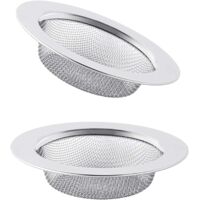2 Pièces,Bouchon Evier Cuisine,Filtre Evier,Bonde Evier Cuisine,Filtre Evier Cuisine,Passoire Evier Cuisine,Grille Evier Cuisine,Bouchon Evier,Bonde Evier,Acier Inoxydable,7.8cm