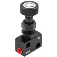 SUNXURY Valve de dosage de frein universelle pour sport automobile, valve d'arrêt, régulateur de pression, noir