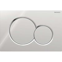 Pour Plaque de déclenchement WC Geberit Sigma01 chromé brillant – Dimensions 24.6x16.4cm – Compatible SIGMA01 – Design moderne et élégant