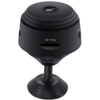 Caméra de surveillance interieur / exterieur A9 1080P Camera sans fil Vision nocturne Detection de mouvement Camera de securite a domicile grand angle a 150 degres (Noir), modele: Noir