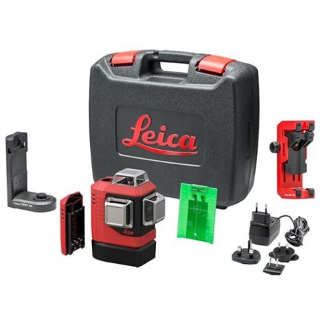 Leica Geosystems – Niveau laser 3x360° vert autonivelant – Portée 35m – Classe de protection IP54 – Précision ±0,2mm/m – Alimentation lithium ou alcaline