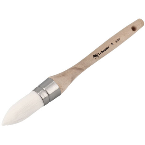 Brosse à réchampir synthétique à fibre blanche  6