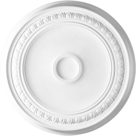 Orac – R77 Rosace de plafond ø 62cm – Moulure décorative en polyuréthane – Effet plâtre – Installation intérieure et extérieure