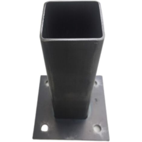 Platine acier à pied emboitable 35x35x2 (1/2)
