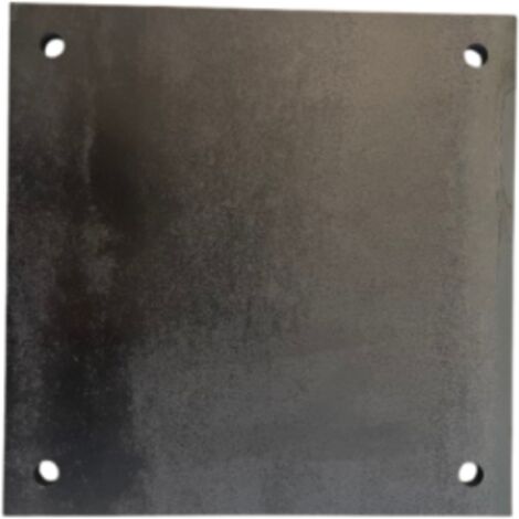 Platine acier percée 300x300x10