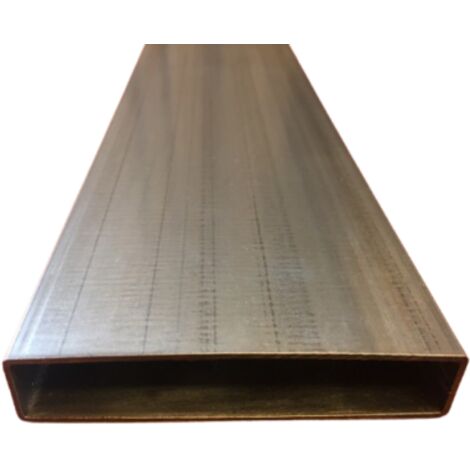 Tube rectangle acier galvanisé 100x20x1,5 mm - Longueur 80 cms
